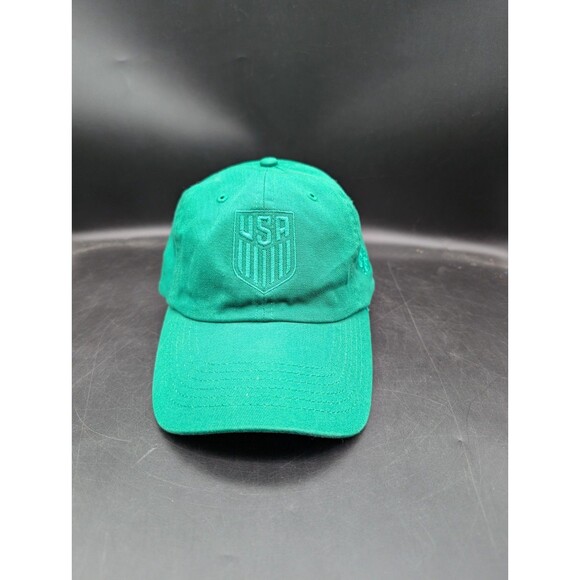 USA Soccer Hat Mens Strap Back All Green US National Team Clover World Cup 2026 - Picture 1 of 7